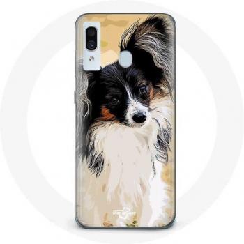 Samsung Galaxy A40 Continental Miniature Spaniel Butterfly Dog Breed Protector