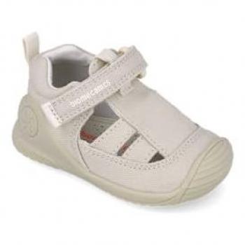 Biomecanics Chanclas de Lona Beige para Bebés – 252174
