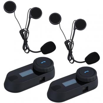 Casque Bluetooth Moto avec Écran LCD FM