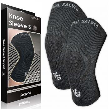 CJ-5109B Dual Knee Wraps – 3D Support, Gray