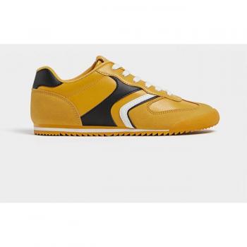 Stradivarius Casual Retro Trainers Yellow 4