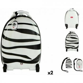 Radiostyrd Zebra Trolley Ryggsäck Rastar Barn 2,4 GHz 34 x 48 x 27,5 cm (2-pack)