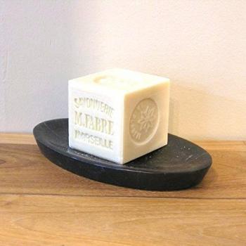 Récipient à savon en marbre noir