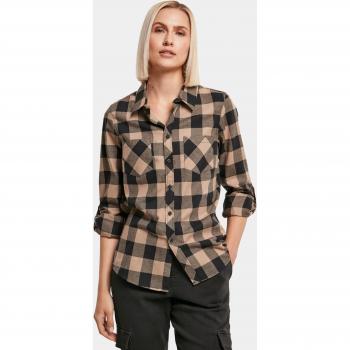 Damen Kariertes Flanellhemd Urban Classics Turnup