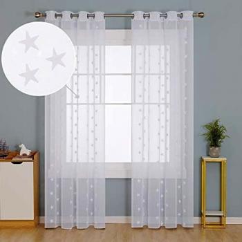 Pannelli Di Vetro Voile Stellati 140x280 cm