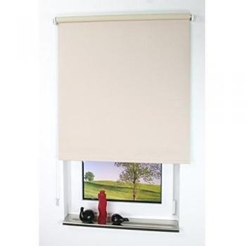 Verdunkelndes Seitenzugrollo 112 x 180 cm Creme
