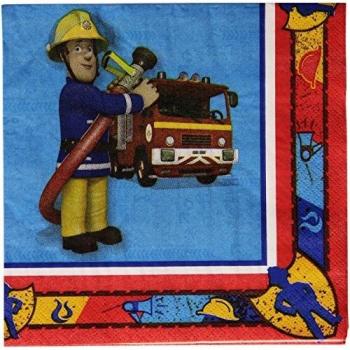 Amscan 33 cm Fireman Sam Picnic Napkins