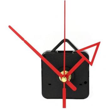 Ensemble Bricolage Horloge Mural Silencieuse Quartz Noir‑Rouge