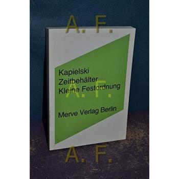 Zeitbehälter: Kleine Festordnung