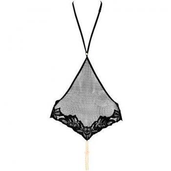 Bracli London Ouvert-Perlenstringbody, schwarz