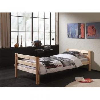 Einzelbett aus Pino-Kiefer mit einer Mattengröße von 90 x 200 cm im Naturdesign