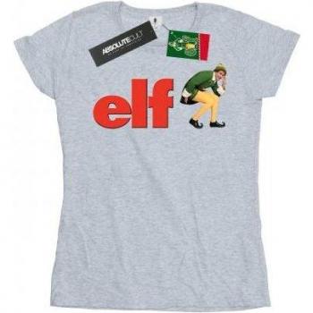 Maglietta in cotone Elf per donna con logo accovacciato