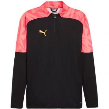 Puma Men's Black Individual Final 1/4 Zip Sweatshirt