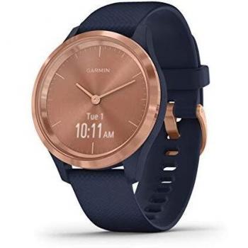 Garmin Vivomove 3S Hybrid Wristwatch – Navy & Rose‑Gold Edition