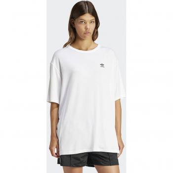 T-shirt Femme Adidas Originals Loose Trefoil Blanc