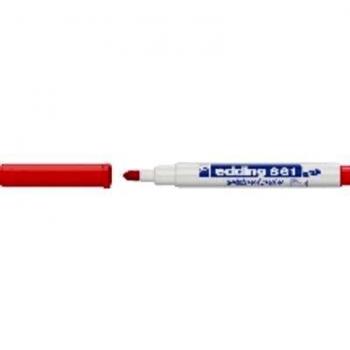 Effaceur Écriture Edding Blanc 661 Rouge Pointe Arrondie 1,2 mm