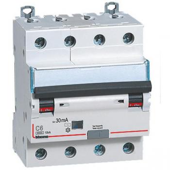 Sicherungsschutzschalter AC 6A 4P Bticino GN8843AC6