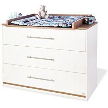Breite Wickelkommode Pinolino Tuula – 90 cm Höhe, Echtholzstruktur