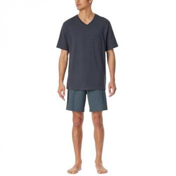 Schiesser Pijama Corto Essentials Pino