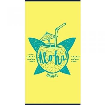 Drap de bain hawaïen couleur soleil