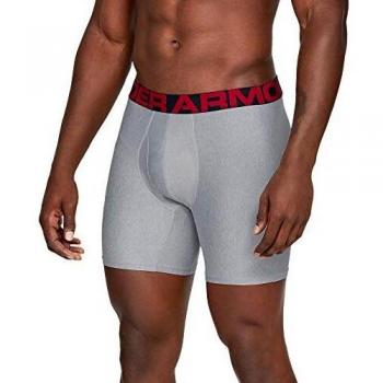 Under Armour Tech 3in Boxer Briefs 2 Pack Mod Gray/Jet Gray