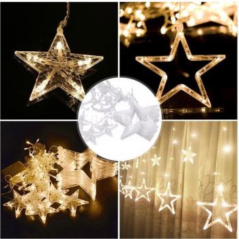 45 Stimmungslicht‑Girlande – Sterne LED für Wohnzimmer, Schlafzimmer & Party