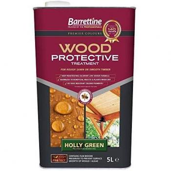 Barrattine Wood Protect Holly Green 5L