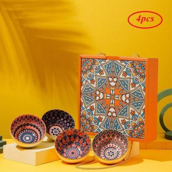 Bohemian Tableware Ceramic Bowl Set