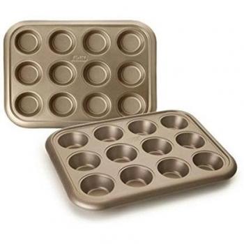 Molde para Muffins 12 Cavidades Golden Class Ibili