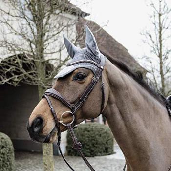 Equestrian Grey Velvet Fly Veil