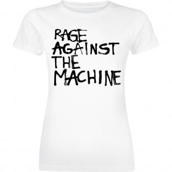 Camiseta Scrawl XXL Mujer Rage Against The Machine Blanco