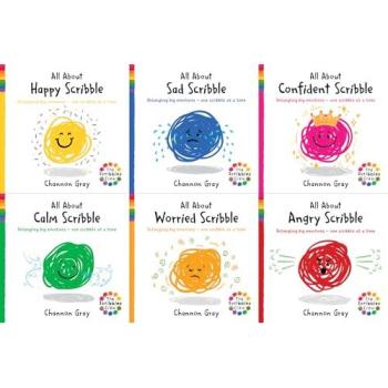 Scribbles Crew Six Pack Collection by Channon Gray (All About Happy Scribble, All About Sad Scribble, All About Calm Scribble, All About Angry Scribble, All About Confident Scribble; All About Worried Scribble)