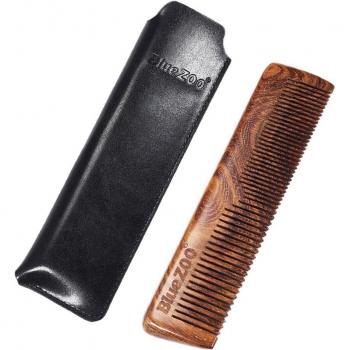 Peine Antiestático de Madera para Modelado de Barba