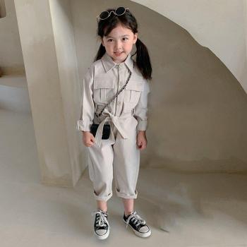 Spring Autumn Girls Streetwear One Piece Jumpsuit 1-6Y