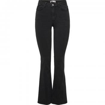 JDY Damen Jeans Newflora – Hohe Taille, Dunkelgrau, 29/34