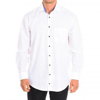 Camicia Business Uomini 45 Bianco Manica Lunga