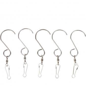 5Pcs Swivel S-Hooks for Solar Color Changing Decor