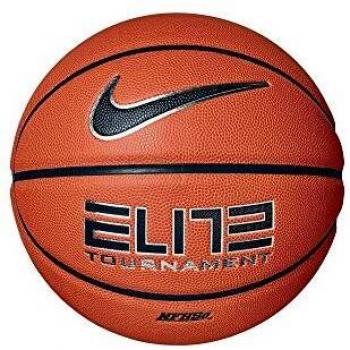 Nike Unisex Adult Elite Competition Basketball – Amber/Black/Metal Silver/Black 7