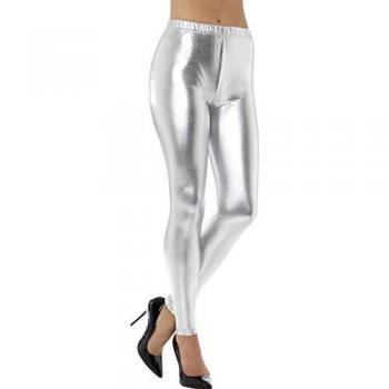 Leggins Smiffy Argento Spandex Lucidi S
