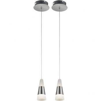 Lampada a Sospensione Luce Calda Nichel Satinato 5W Globo Lighting