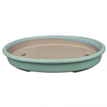 Vaso bonsai smaltato ovale 34 cm