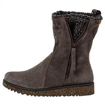 El Naturalista Damen Winterstiefel Grau Flacher Absatz 37