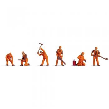 Set de figurines équipe de poseurs de voies N peintes NOCH 38012