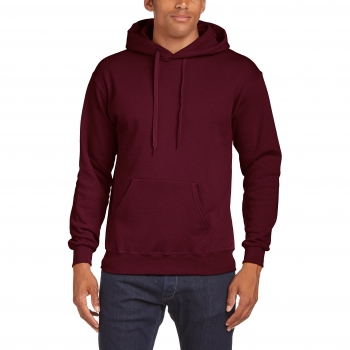 Sudadera de hombre con capucha Fruit of the Loom, color borgoña, talla xl