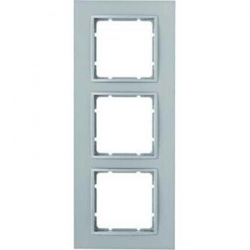 Berker Schalterprogramm Zubehör: Rahmen B.7 Alu matt 10136424