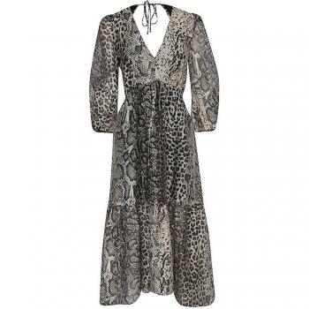 ALLSAINTS Rosia Noche Midikleid schwarz Damen 38