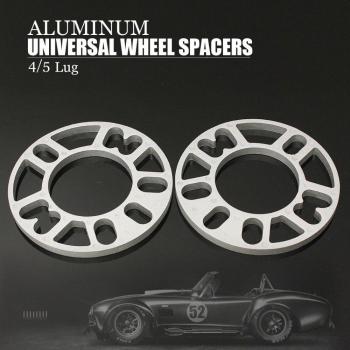 2PCS Aluminum Alloy Wheel Spacer (Universal, 3/5/8/10mm Thickness, 4 & 5 Lug)