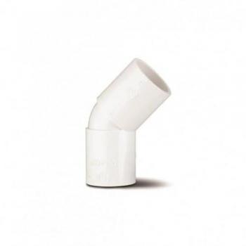 PolyPipe 45° Solvent Weld Overflow White Bend 21.5mm