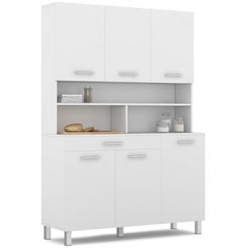 Cina 120 cm Cassettiera Cucina Bianco
