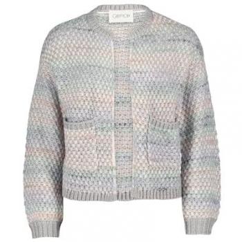 Bunte Damen Strickjacke mit Taschen